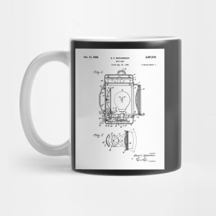 Film Spot Lamp Patent - Cinema Student Film Student Art - White Mug